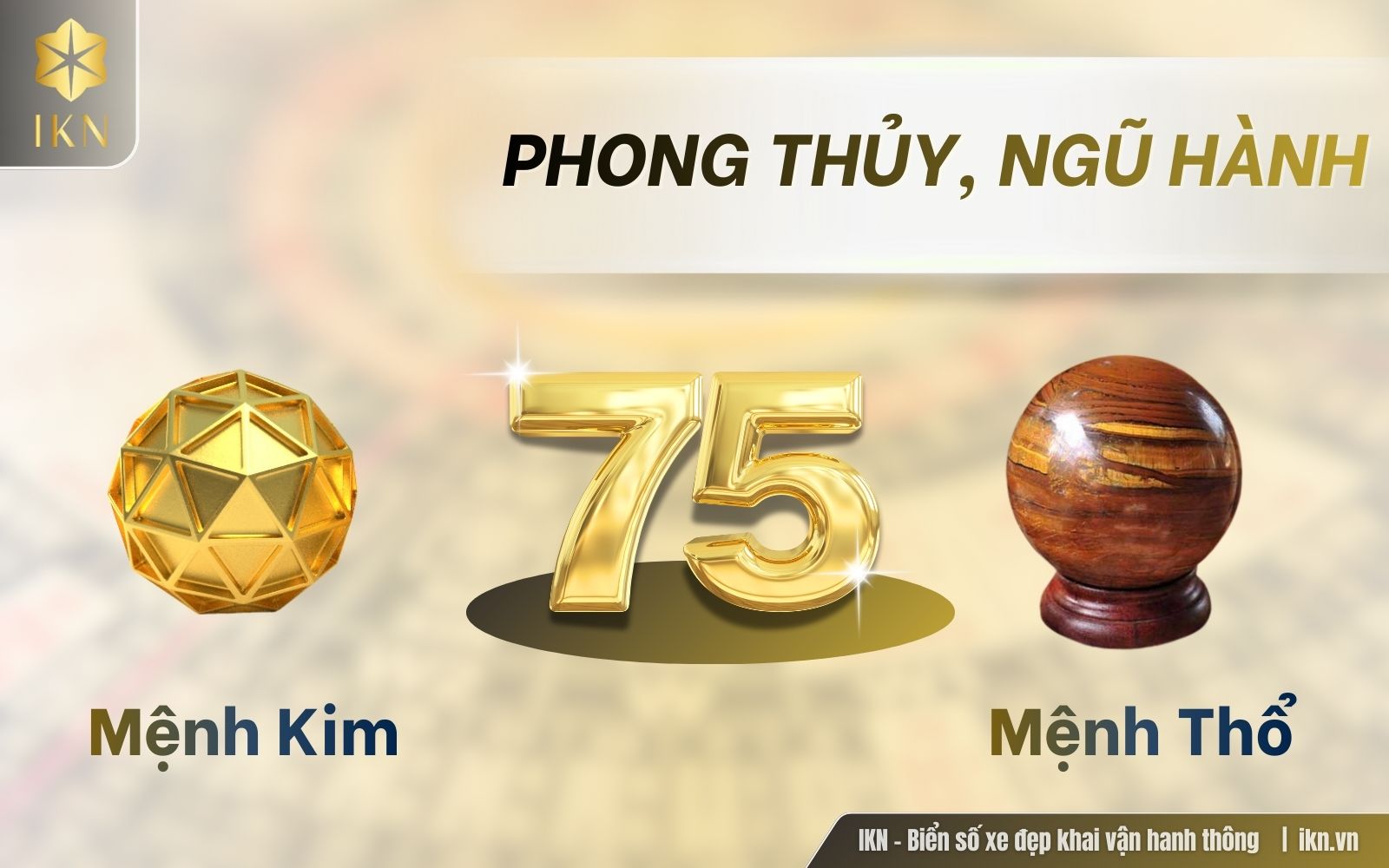 biển số xe đuôi 75 có ý nghĩa gì theo Ngũ hành