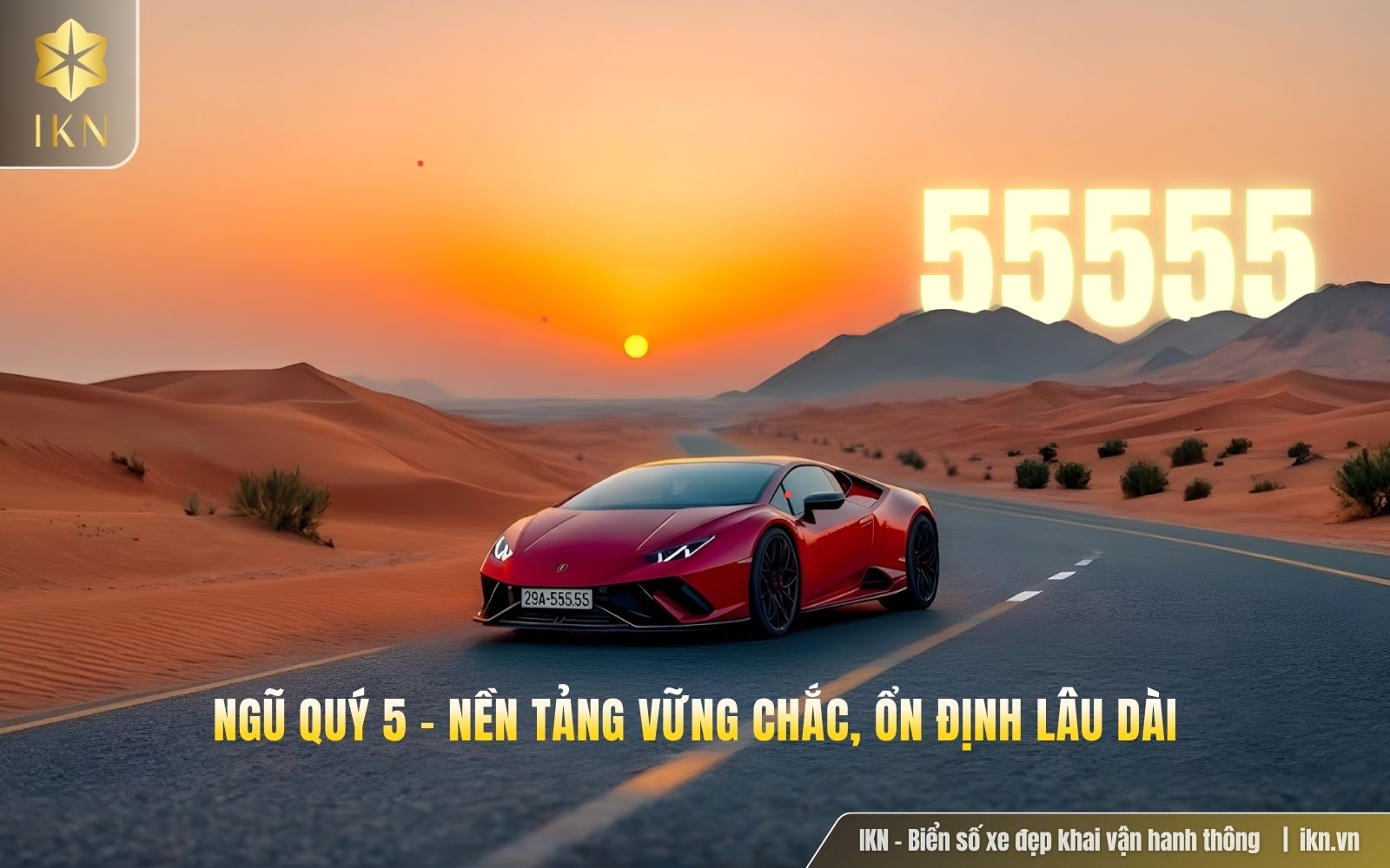 Ý nghĩa biển số 55555 theo phong thuỷ