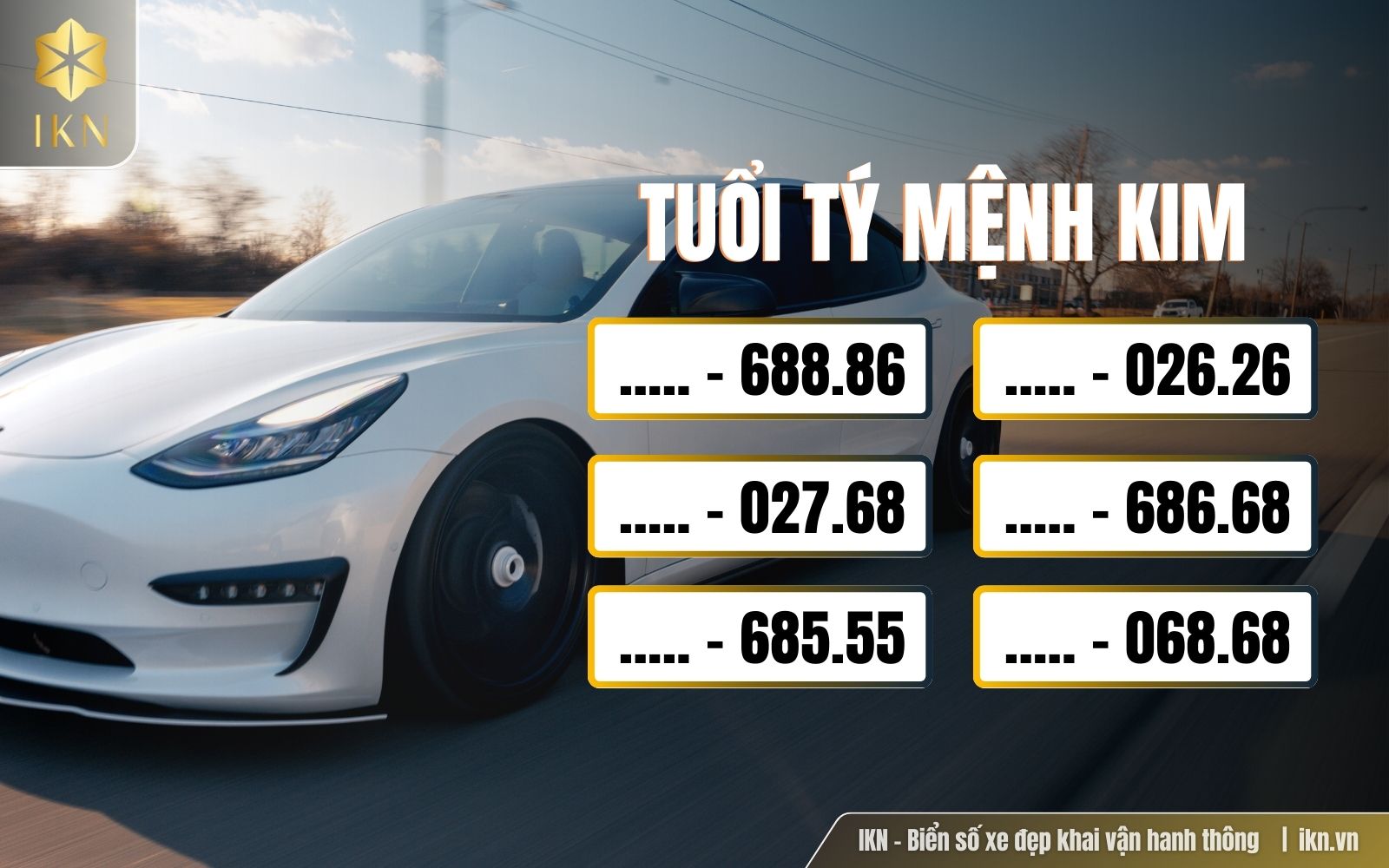 mệnh Kim tuổi Chuột hợp biển số xe nào?