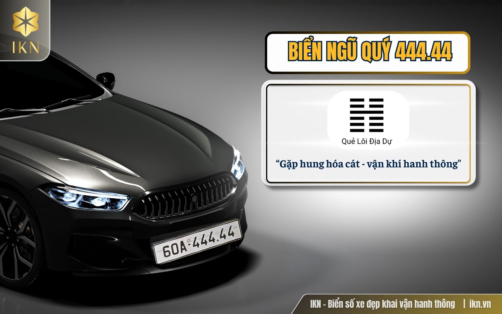 Ý nghĩa biển số 44444 theo kinh dịch