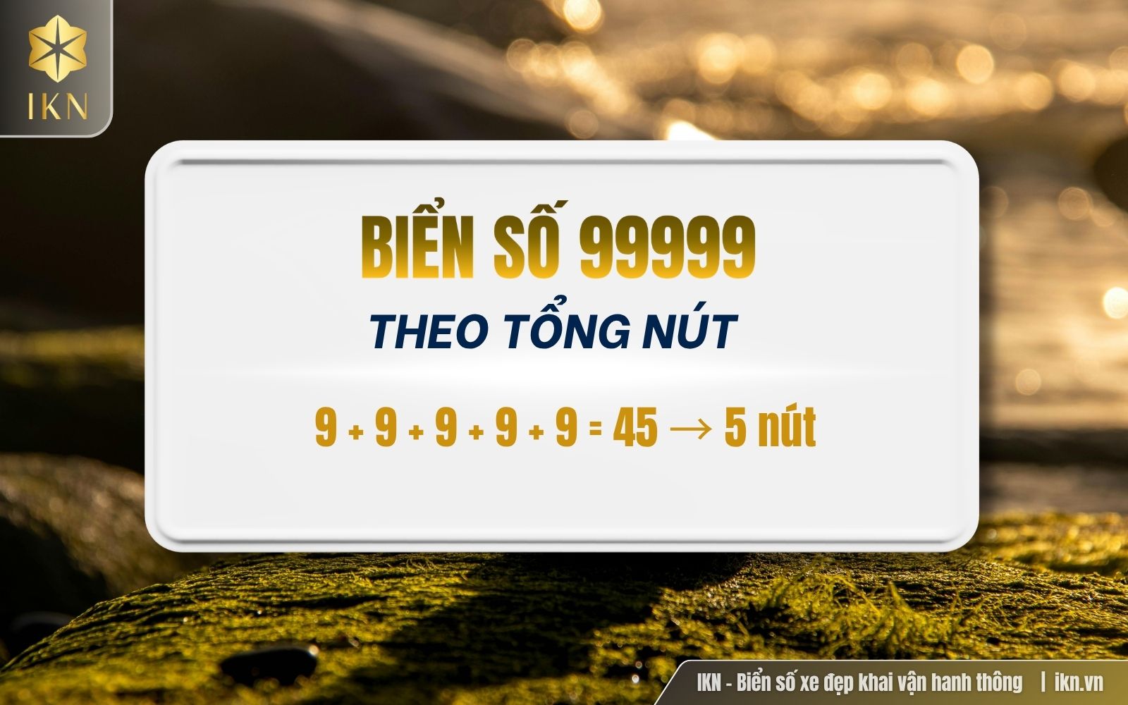 Ý nghĩa số nút biển số 99999