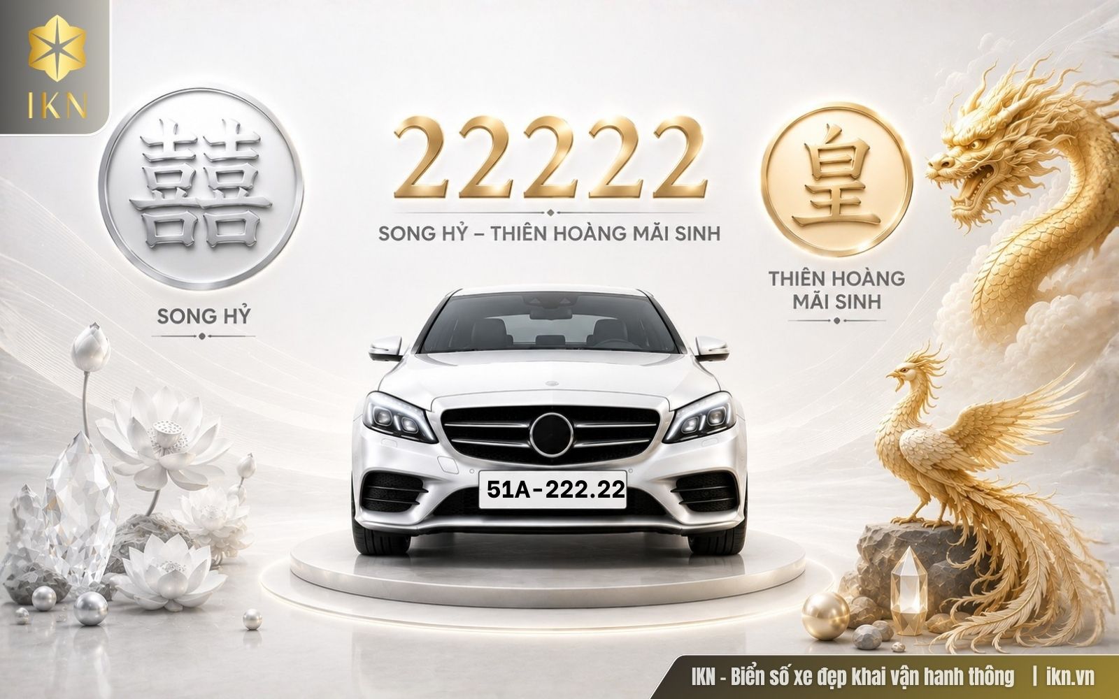Ngũ quý 2 tượng trưng cho sự cân bằng, bền vững và niềm vui nhân đôi trong ý nghĩa biển số xe 22222