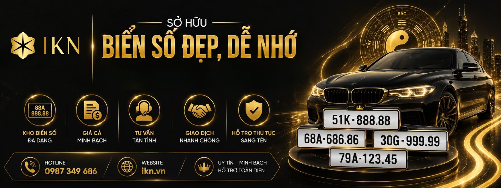 Sở hữu biển số đẹp, phong thủy tại IKN